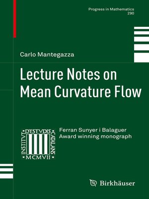 cover image of Lecture Notes on Mean Curvature Flow